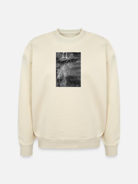 Good Shepherd - Dark Image - Stanley/Stella Radder Unisex Oversized Organic Sweatshirt -