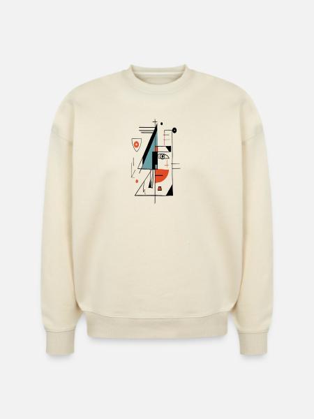 Unique face design - Stanley/Stella Radder Unisex Oversized Organic Sweatshirt -