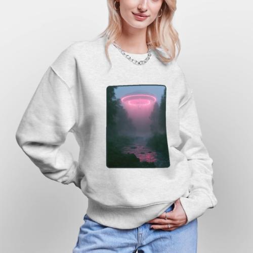 Neon UFO Forest River Design - Stanley/Stella Radder Unisex Oversized Organic Sweatshirt