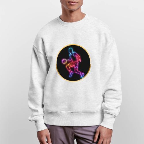 Basketball: Neon Dribble Pulse - Stanley/Stella Radder Unisex Oversized Organic Sweatshirt