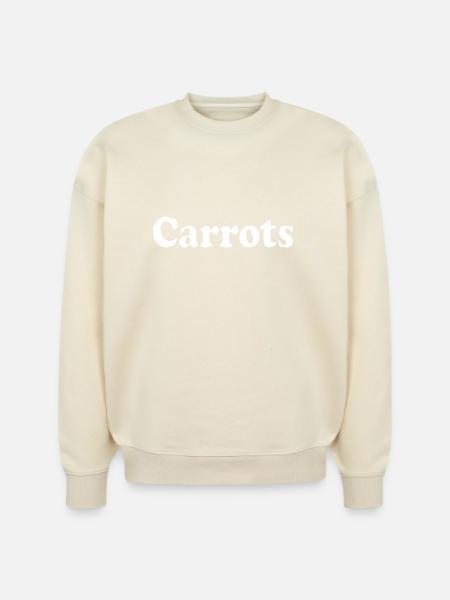 carrots - Stanley/Stella Radder Unisex Oversized Organic Sweatshirt - cool heather grey