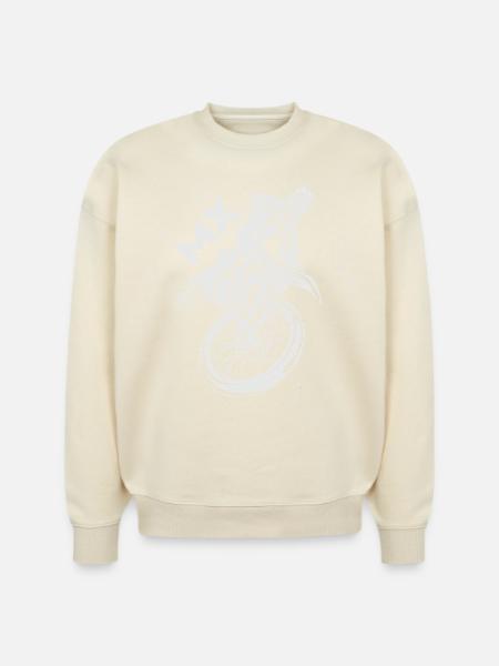 Motocross MX Rider - Stanley/Stella Radder Unisex Oversized Organic Sweatshirt - cool heather grey