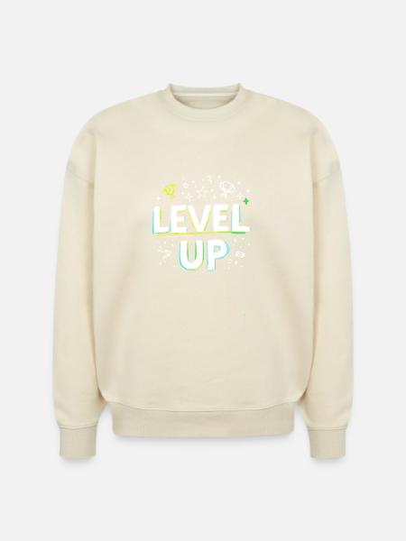 Level Up - Stanley/Stella Radder Unisex Oversized Organic Sweatshirt - 