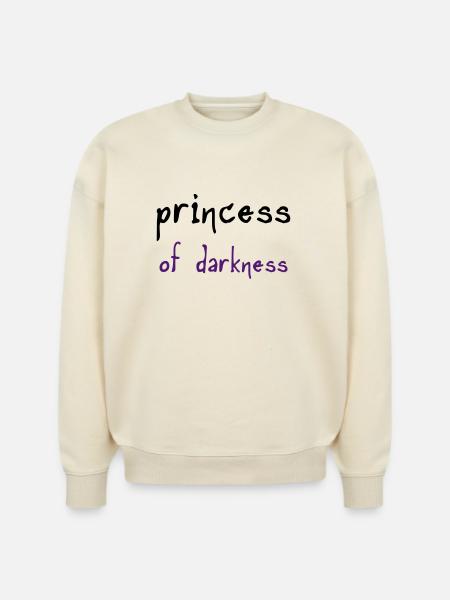 Princess of Darkness - Stanley/Stella Radder Unisex Oversized Organic Sweatshirt - cool heather grey