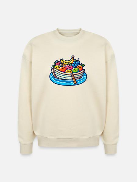 Fruity Boat Adventure - Stanley/Stella Radder Unisex Oversized Organic Sweatshirt -