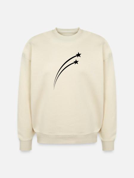 Twin Shooting Star Meteor Arc - Stanley/Stella Radder Unisex Oversized Organic Sweatshirt -