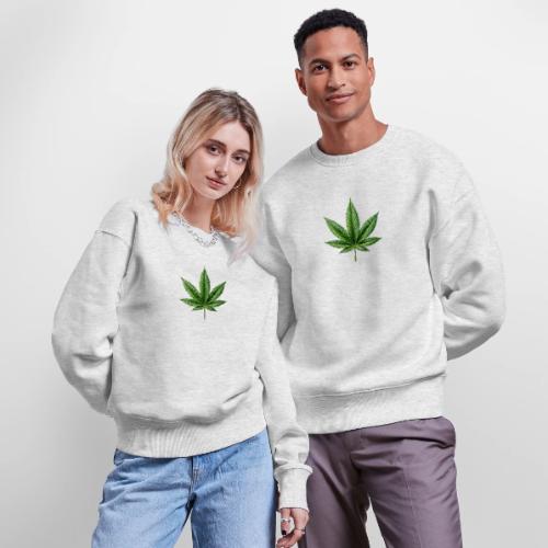 Cannabis Leaf - Stanley/Stella Radder Unisex Oversized Organic Sweatshirt
