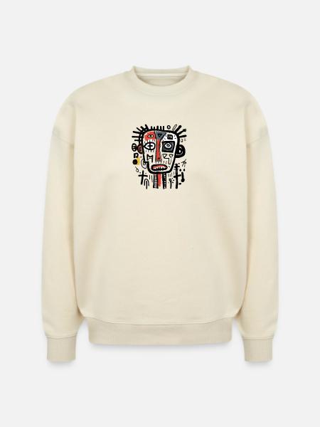 unique character design - Stanley/Stella Radder Unisex Oversized Organic Sweatshirt -