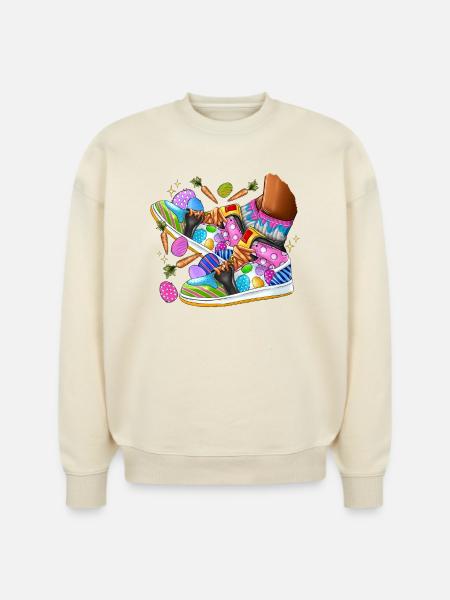 Easter Sneakers - Stanley/Stella Radder Unisex Oversized Organic Sweatshirt -