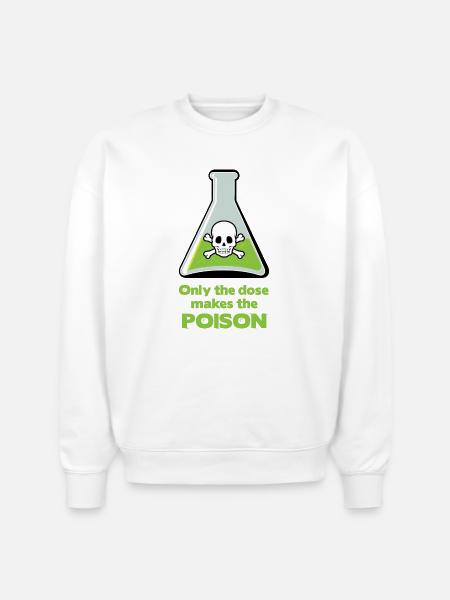 Poison - Stanley/Stella Radder Unisex Oversized Organic Sweatshirt - white