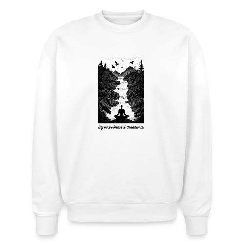 Conditional Inner Peace T-Shirt | Minimalist Zen - Stanley/Stella Radder Unisex Oversized Organic Sweatshirt