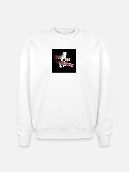 Stop Cangkeman Poster - Stanley/Stella Radder Unisex Oversized Organic Sweatshirt - white