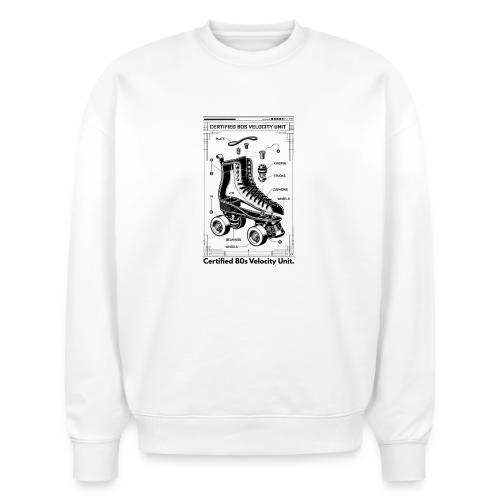 Retro Roller Skate T-Shirt - Stanley/Stella Radder Unisex Oversized Organic Sweatshirt