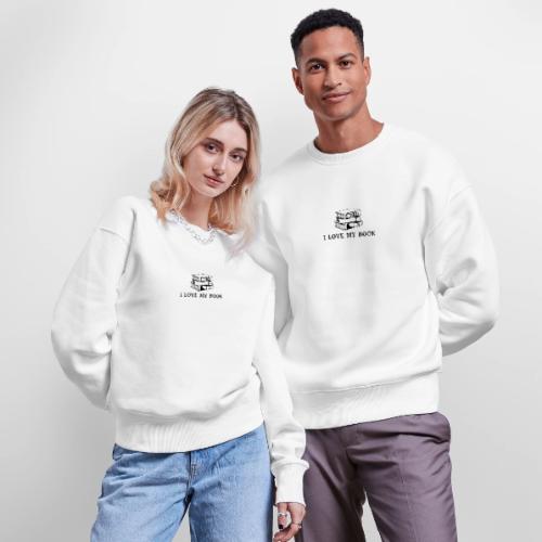 I love my book t-shirt - Stanley/Stella Radder Unisex Oversized Organic Sweatshirt