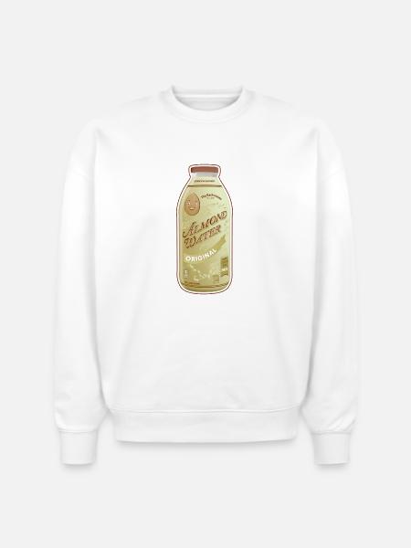 Backrooms Almond Water Original Label - Stanley/Stella Radder Unisex Oversized Organic Sweatshirt - white