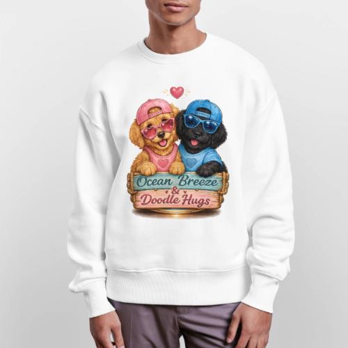 Ocean Breeze & Doodle Hugs - Stanley/Stella Radder Unisex Oversized Organic Sweatshirt