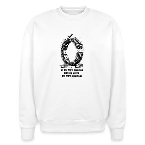 The Resolution Loop - Sarcastic New Year's T-Shirt - Stanley/Stella Radder Unisex Oversized Organic Sweatshirt
