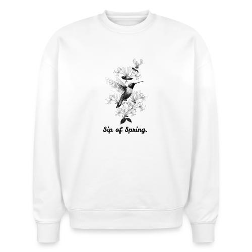 Hummingbird T-Shirt, Honeysuckle Vine - Stanley/Stella Radder Unisex Oversized Organic Sweatshirt