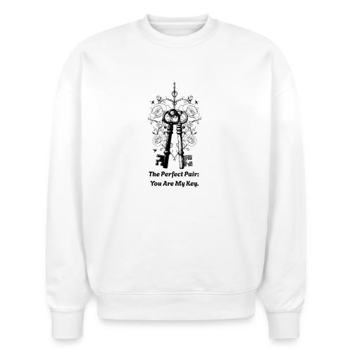 Valentine love keys - Stanley/Stella Radder Unisex Oversized Organic Sweatshirt