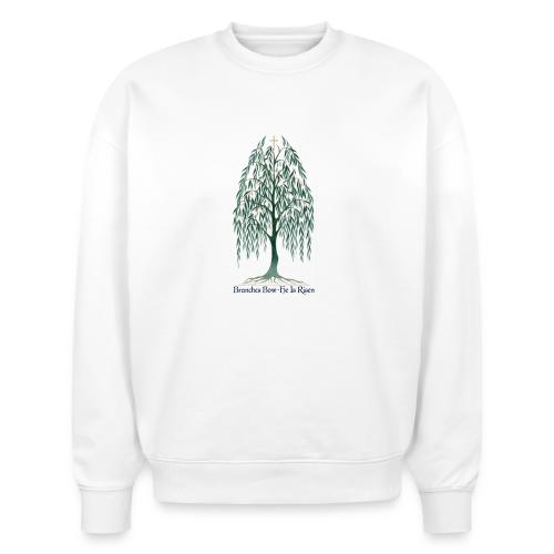 Easter Branches Bow Willow T Shirt, Easter Gift - Stanley/Stella Radder Unisex Oversized Organic Sweatshirt