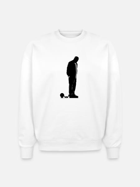 prisoner - Stanley/Stella Radder Unisex Oversized Organic Sweatshirt - white