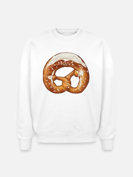 Pretzel - Stanley/Stella Radder Unisex Oversized Organic Sweatshirt - white