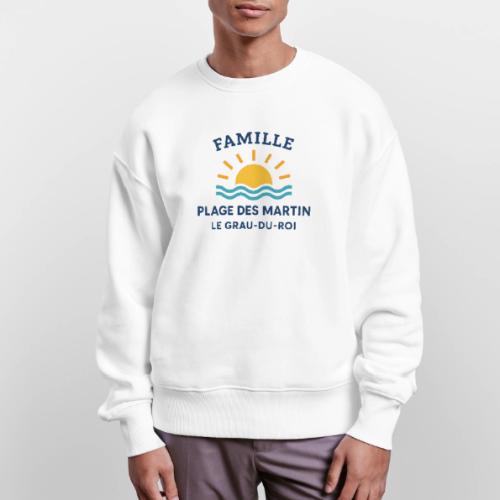 Family Beach Shirt – Plage des Martin Design - Stanley/Stella Radder Unisex Oversized Organic Sweatshirt