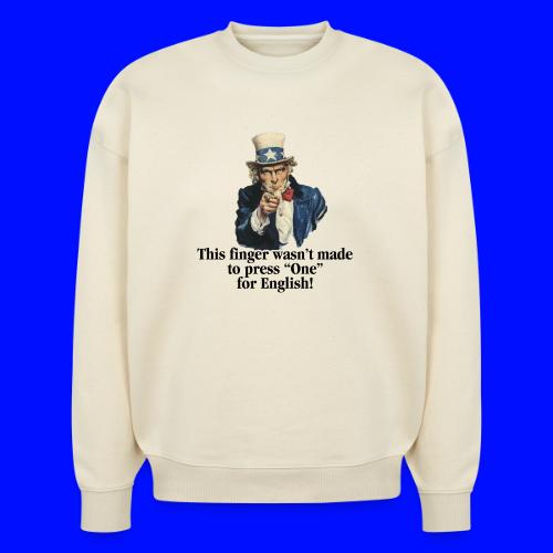 Uncle Sam - Finger - Stanley/Stella Radder Unisex Oversized Organic Sweatshirt