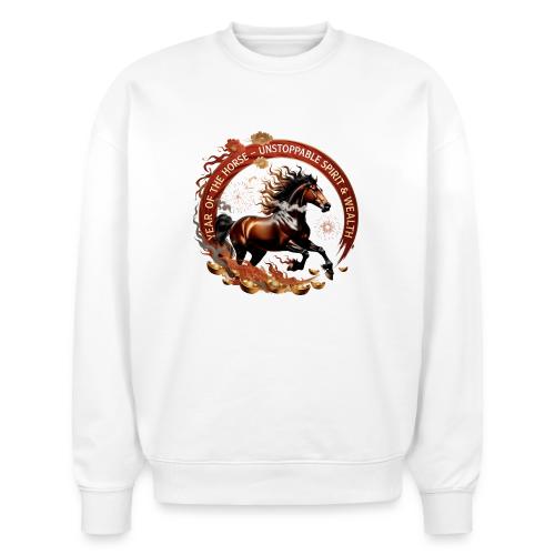 Year of the Horse Fiery Spirit T Shirt, Lunar New - Stanley/Stella Radder Unisex Oversized Organic Sweatshirt