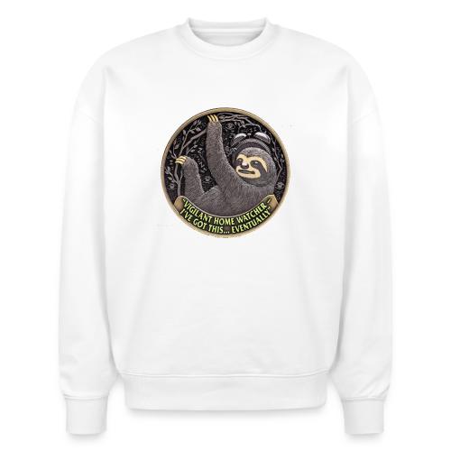 Sloth Home Watcher T Shirt - Stanley/Stella Radder Unisex Oversized Organic Sweatshirt