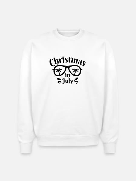 Christmas in July - Stanley/Stella Radder Unisex Oversized Organic Sweatshirt - white
