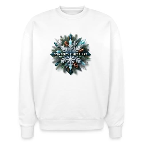 Intricate Frozen Evergreen T-Shirt - Stanley/Stella Radder Unisex Oversized Organic Sweatshirt