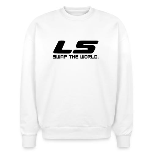 LS Swap The WORLD (Back and Front) - Stanley/Stella Radder Unisex Oversized Organic Sweatshirt