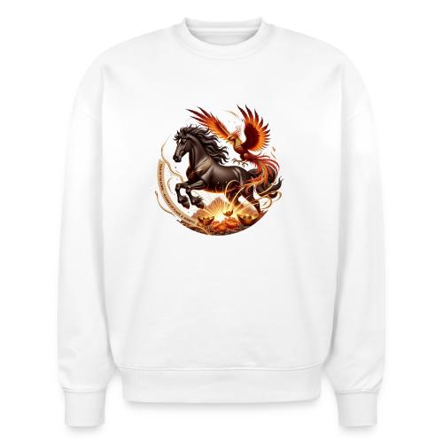 Year of the Horse Phoenix T Shirt, Lunar NY Gift - Stanley/Stella Radder Unisex Oversized Organic Sweatshirt