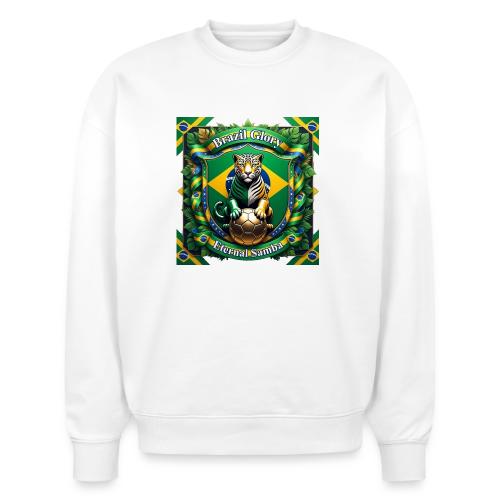 Brazil Jaguar Glory T-Shirt, Flag Pride Badge Gift - Stanley/Stella Radder Unisex Oversized Organic Sweatshirt