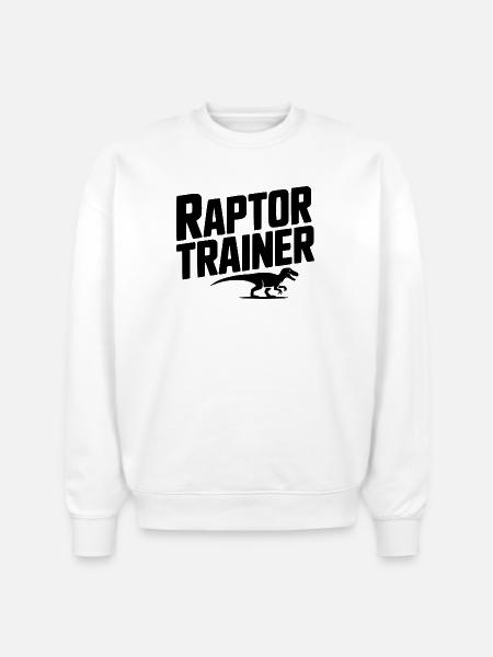 Raptor Trainer - Stanley/Stella Radder Unisex Oversized Organic Sweatshirt - white