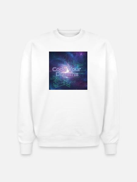 Code Your Dreams - Stanley/Stella Radder Unisex Oversized Organic Sweatshirt - white