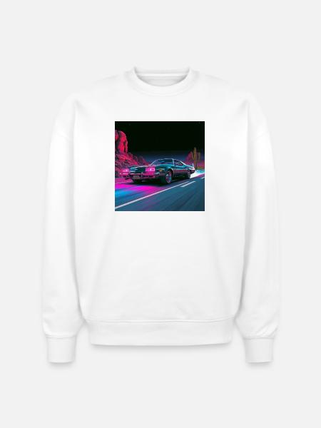 Neon Velocity - Stanley/Stella Radder Unisex Oversized Organic Sweatshirt - white