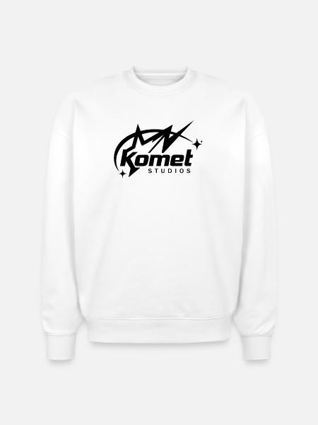 Komet Studios Star Logo - Stanley/Stella Radder Unisex Oversized Organic Sweatshirt - white