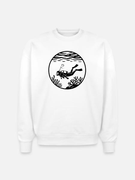 scuba - Stanley/Stella Radder Unisex Oversized Organic Sweatshirt - white