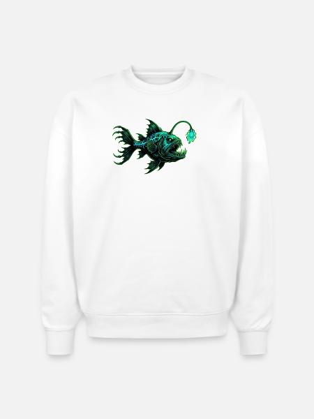 Ocean Depths Art - Stanley/Stella Radder Unisex Oversized Organic Sweatshirt - white