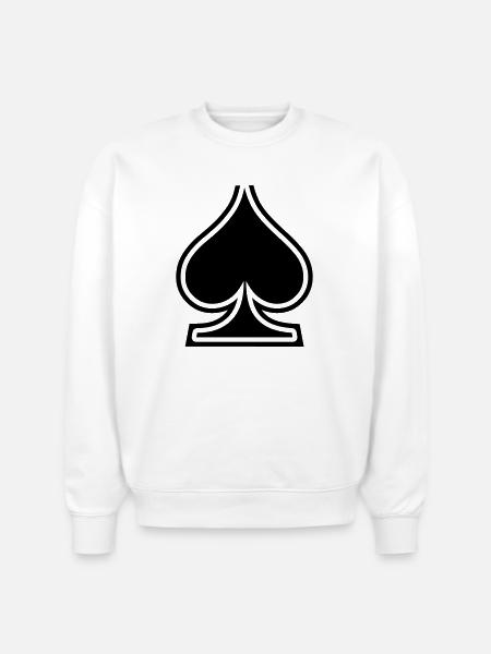 Spades - Stanley/Stella Radder Unisex Oversized Organic Sweatshirt - white