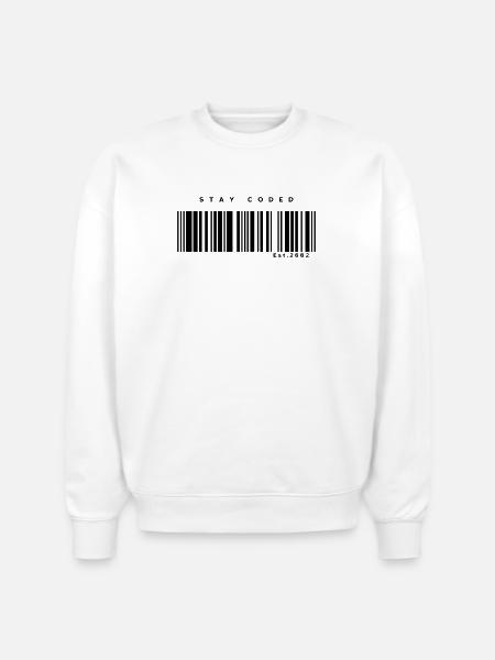Stay Coded - Stanley/Stella Radder Unisex Oversized Organic Sweatshirt - white