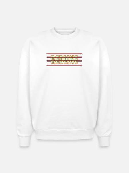 Redline Retro Neon - Stanley/Stella Radder Unisex Oversized Organic Sweatshirt - white