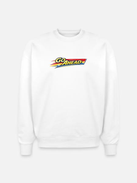 Go Ahead - Stanley/Stella Radder Unisex Oversized Organic Sweatshirt - white