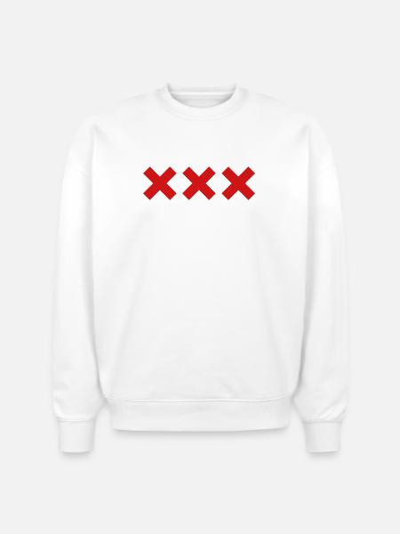 Amsterdam - Stanley/Stella Radder Unisex Oversized Organic Sweatshirt - white