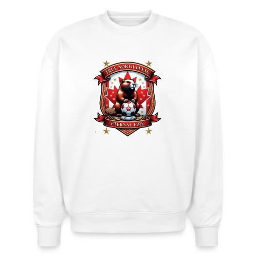 Canada Beaver Crest T-Shirt, Pride Badge Gift - Stanley/Stella Radder Unisex Oversized Organic Sweatshirt