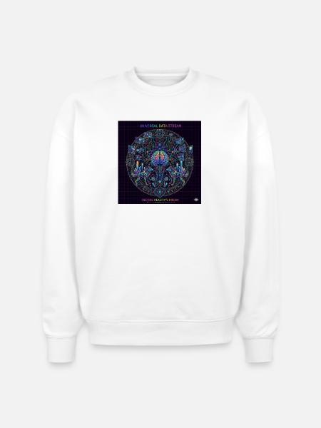 Universal Data Stream - Stanley/Stella Radder Unisex Oversized Organic Sweatshirt - white