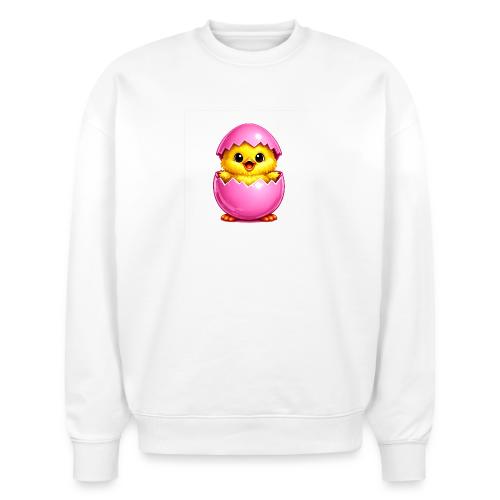 Easter Chick Pink - Stanley/Stella Radder Unisex Oversized Organic Sweatshirt