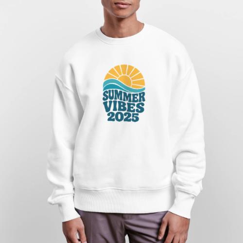 Summer Vibes 2025 Retro Sunset T-Shirt | Fun Beach - Stanley/Stella Radder Unisex Oversized Organic Sweatshirt